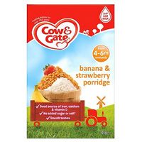 Cow & Gate Sunny Start Banana & Strawberry Porridge From 4-6m Onwards 125g