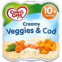 Cow & Gate Little Steamed Meals Creamy Vegetables & Cod From 10m Onwards 230g