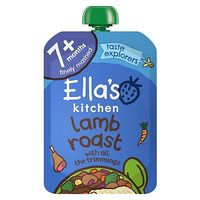 Ella's Kitchen Lovely Lamb Roast Dinner With All The Trimmings Stage 2 From 7 Months 130g