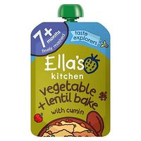 Ella's Kitchen Very, Very Tasty Vegetable Bake With Lentils Stage 2 From 7 Months 130g