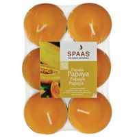 Spaas Papaya Tealight Pack Of 12