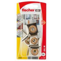 Fischer Steel Mirror Fixing (L)30mm (Dia)6mm Pack Of 4