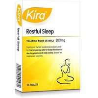 Kira Restful Sleep Valerian Root Extract 300 Mg 25 Tablets