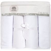 Clair De Lune 3 Piece Cot Bed Starter Set - White