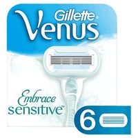Gillette Venus Embrace Sensitive Women's 6 Razor Blade Refills