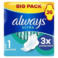 Always Ultra Sanitary Towels Normal Plus With Wings X26 Pads