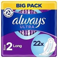 Always Ultra Sanitary Towels Long Plus With Wings X22 Pads