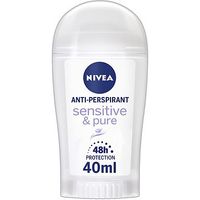 NIVEA Sensitive & Pure Gentle Care 48h Anti-Perspirant Deodorant Stick 40ml