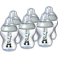 Tommee Tippee Closer To Nature Pink Feeding Bottle - 6 Pack
