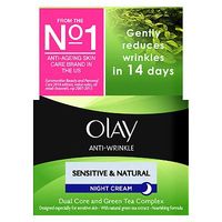 Olay Anti-Wrinkle Sensitive & Natural Gentle Moisturiser Night Cream 50ml