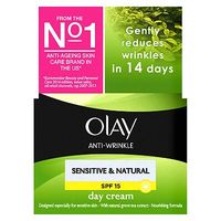 Olay Anti-Wrinkle Sensitive & Natural Gentle Moisturiser Day Cream SPF15 50ml