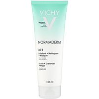 Vichy Normaderm Tri-Active Cleansing 3-in-1 Cleanser Scrub And Mask 125ml