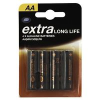 Boots Extra Long Life AA Battery - 4 Batteries