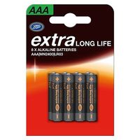 Extra Long Life AAA Batteries X 8