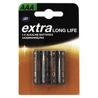 Boots Extra Long Life AAA Batteries X4