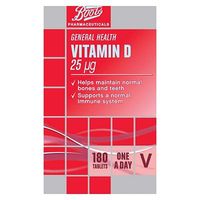 Boots Vitamin D 25 Ug Tablets - 180 Tablets