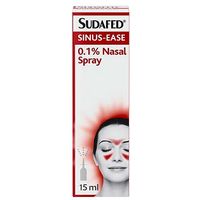Sudafed Mucus Relief 0.1% Nasal Spray 15ml