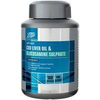 Boots COD LIVER OIL & GLUCOSAMINE SULPHATE 6 MONTH SUPPLY 180 Capsules