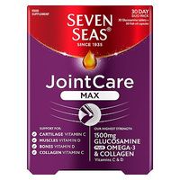 Seven Seas JointCare Max 1500mg Glucosamine Plus Omega-3, Vitamin C & Collagen Duo Pack