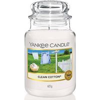 Yankee Candle Large Jar Candle - Clean Cotton