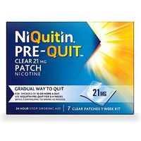 Niquitin Pre-Quit Clear 21mg Patch - 7 Clear Patches (1 Week Kit)