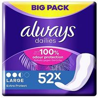Always Dailies Pantyliners Large 52 Liners