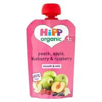 HiPP Organic Peach, Apple, Blueberry & Raspberry 4+ Months 100g