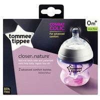 Tommee Tippee Closer To Nature Advanced Comfort Bottles 2 X 150ml