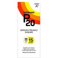 Riemann P20 Once A Day Sun Protection Spray SPF 15 Medium 200ml