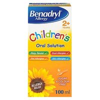 Benadryl Allergy Relief Children's Oral Solution - 100ml