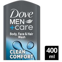 Dove Men+Care Clean Comfort Caring Formula Body And Face Wash 400ml