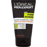 L'Oral Men Expert Pure Power Black Charcoal Wash Multi-Action Purifier 150ml