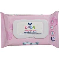 Boots Baby Soft Cloth Wipes Fragrance Free - 1 X 64 Pack