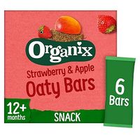 Organix Goodies Organic Strawberry & Apple Soft Oaty Bars 6 X 30g