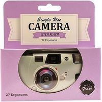 Disposable Camera 27 Exposure Single Use Camera With Flash - Black