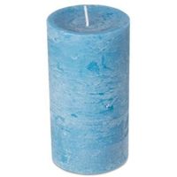 Spaas Rustic Dark Sea Mist Blue Pillar Candle Medium