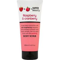 Super Beauty Raspberry And Cranberry Body Scrub 200ml
