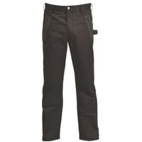 Rigour Black Worker Trousers W36" L32"
