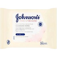 Johnson's Face Care Makeup Be Gone Extra-Sensitive Wipes 25s