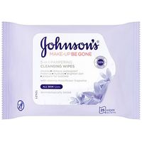 Johnson's Face Care Makeup Be Gone Pampering Wipes 25s