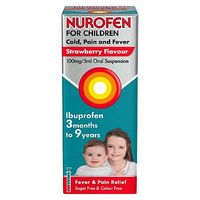 Nurofen For Children Cold, Pain And Fever Strawberry Flavour - 100ml