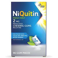 Niquitin Fresh Mint 2mg Medicated Chewing Gums - 96 Gum Pieces