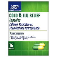Boots Pharmaceuticals Cold & Flu Relief Capsules - 16