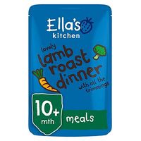 Ella's Kitchen Lovely Lamb Roast Dinner With All The Trimmings Stage 3 From 10 Months 190g