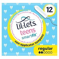 Lil-Lets Teens Non-applicator Tampons Mini/regular - 12 Pack