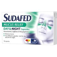 Sudafed Mucus Relief Day & Night Capsules - 16