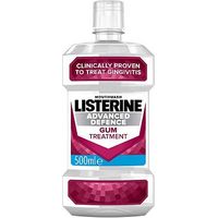 Listerine Advanced Defence Gum Treatment Mouthwash Crisp Mint 500ml