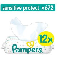 Pampers Sensitive Baby Wipes 12x56Packs (672 Wipes)