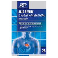 Boots Acid Reflux 10 Mg Gastro-Resistant Tablets - 28 Tablets