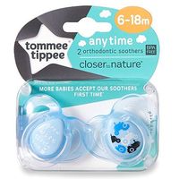 Tommee Tippee Closer To Nature Anytime Soother X2 - 6-18 Months